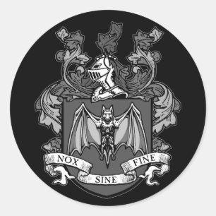 Bat Crest Grey - Sticker