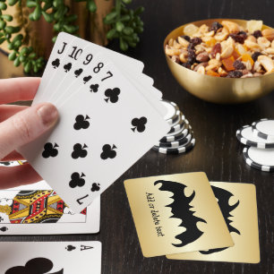 Bat Design Any Colour Background Personalised Playing Cards