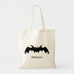 Bat Design Halloween Trick Or Treat Tote Bag