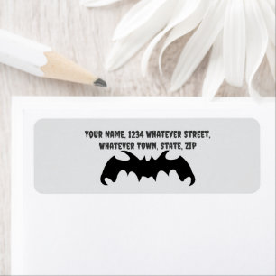 Bat Design Return Address Label