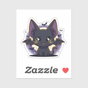 Bat Ear Kitt Cat – Spooky-Cute Halloween Vinyl