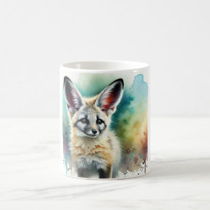 Bat eared fox 060924AREF139 - Watercolor Coffee Mug