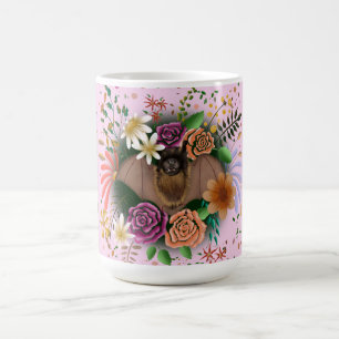 Bat Flowers Floral Botanical  Coffee Mug