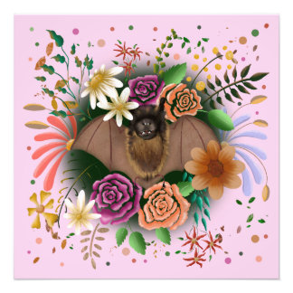 Bat Flowers Floral Botanical  Photo Print