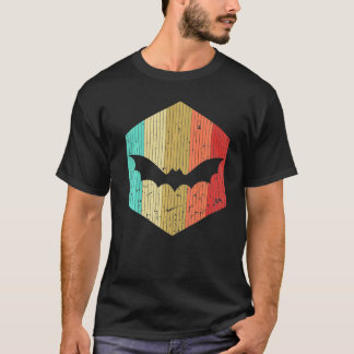 Bat Flying Vintage Cool Bat Flying Animal 60s 70s T-Shirt