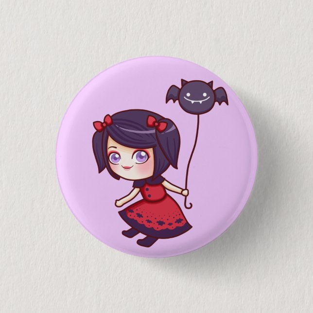 Bat Girl Button (Front)