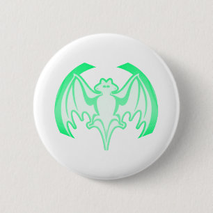 Bat Green Inv The MUSEUM Zazzle Gifts 6 Cm Round Badge