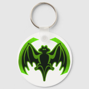 Bat Green MUSEUM Zazzle Gifts Key Ring
