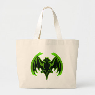 Bat Green MUSEUM Zazzle Gifts Large Tote Bag