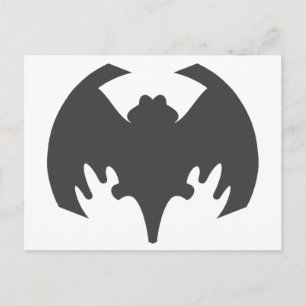 Bat Grey The MUSEUM Zazzle Gifts Postcard
