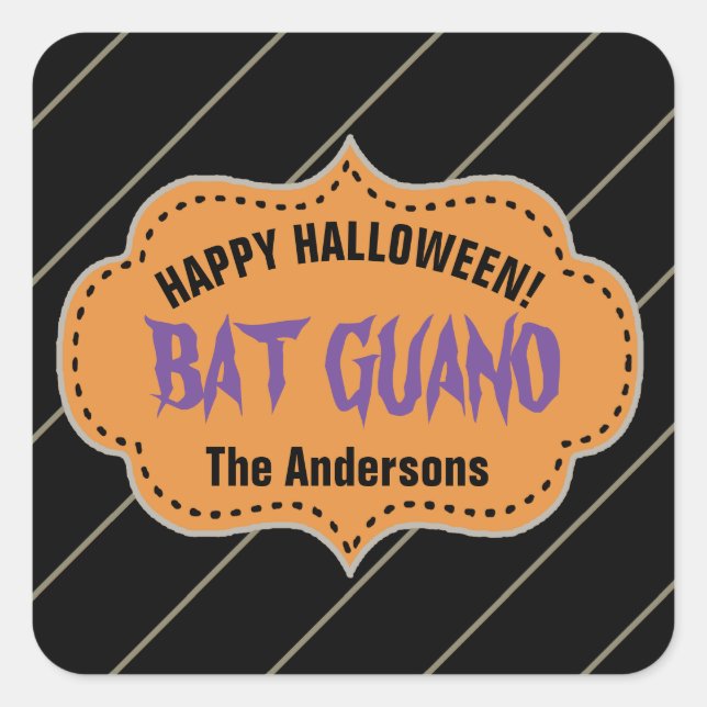 Bat Guano ID220 Square Sticker (Front)