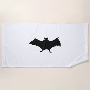 Bat Halloween Beach Towel