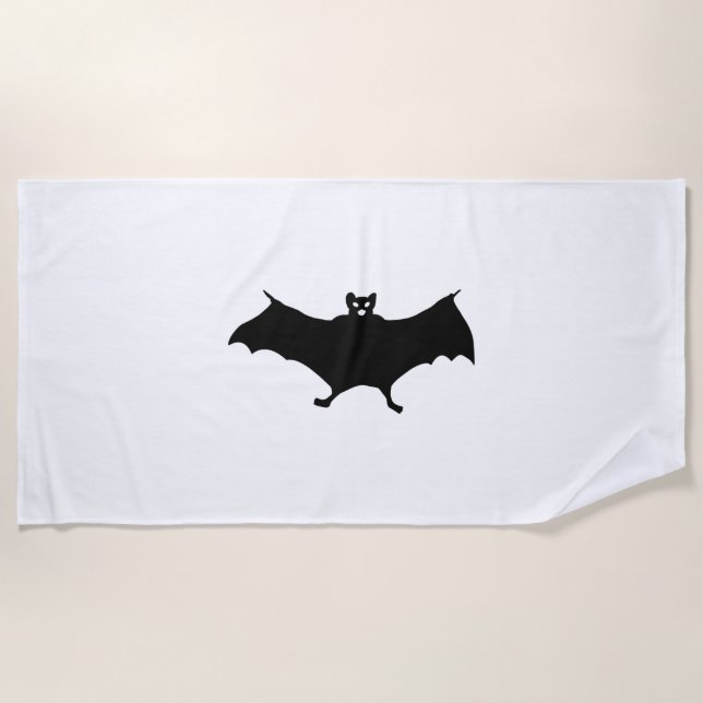 Bat Halloween    Beach Towel (Front)