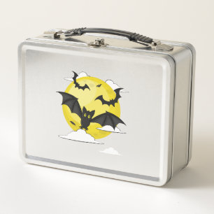 Bat Halloween Metal Lunch Box