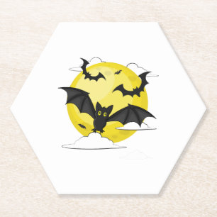 Bat Halloween Paper Coaster