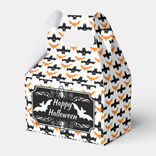Bat Halloween Pattern Favour Box