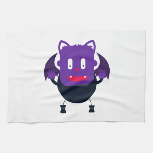 Bat halloween         tea towel