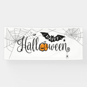 Bat Happy Halloween Banner