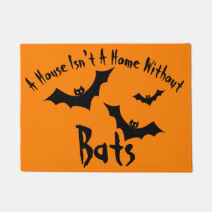 Bat House Halloween Doormat