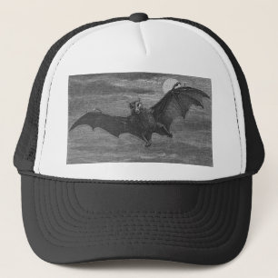 Bat Lithograph Trucker Hat