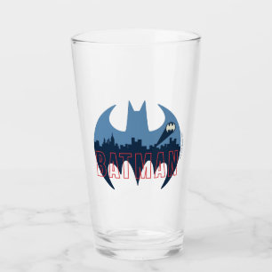 Bat Logo With Gotham & Bat Signal Glass