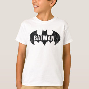 Bat Logo With Gotham Etching T-Shirt