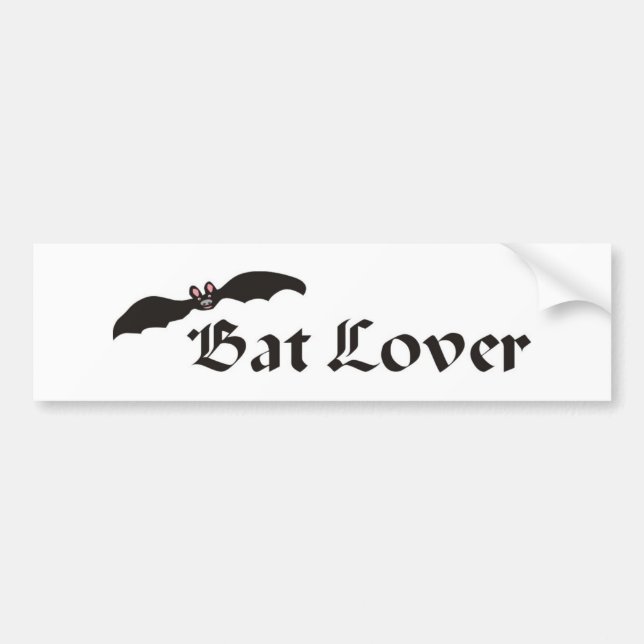 Bat Lover Bumper Sticker (Front)