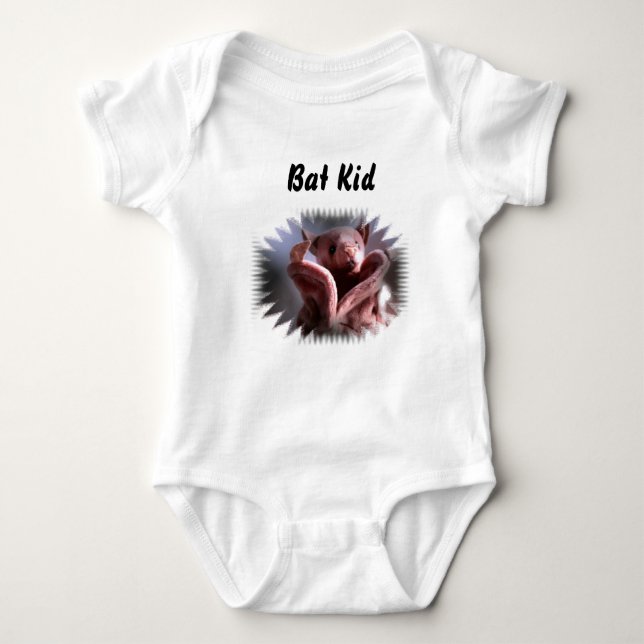 bat man kid, Bat Kid Baby Bodysuit (Front)