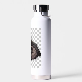 Bat man on white bottle