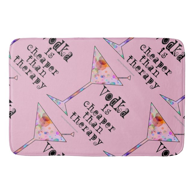 BAT MATS - VODKA IS CHEAPER THAN THERAPY (Front)