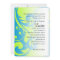 Bat Mitzvah Blue and Green Contemporary Swirls