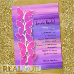 Bat Mitzvah Butterfly Pink Purple Watercolor<br><div class="desc">Bat Mitzvah Butterfly Pink Purple Watercolor. Bat Mitzvah designs by Umua. Printed and shipped by Zazzle or its partner.</div>