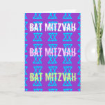 BAT MITZVAH card<br><div class="desc">BAT MITZVAH card for girls.</div>