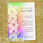 Bat Mitzvah Dimensional Butterfly Rainbow Gradient<br><div class="desc">Bat Mitzvah designs by Umua. Printed and shipped by Zazzle or its partner.</div>