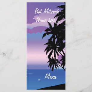 Bat Mitzvah for Shelley Menu