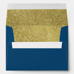 Bat Mitzvah Gold Glitter Border on Any Colour Envelope