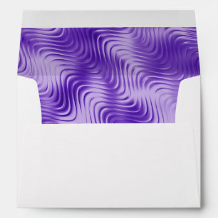 Bat Mitzvah "Gold" Scalloped Frame with Lavender Envelopes