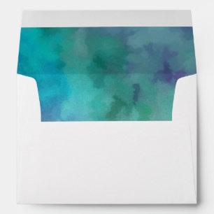 Bat Mitzvah Gold Star Abstract Blue Envelope
