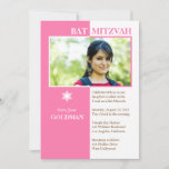 Bat Mitzvah Invitation<br><div class="desc">Invite family and friends to your daughters's Bat Mitzvah with this customisable Star of David photo Bat Mitzvah invitation. Personalise with a picture of your daughter and the details of her Bat Mitzvah.</div>