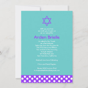 Bat Mitzvah Invitation Arden Mandy