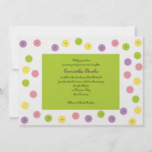 Bat Mitzvah Invitation Samantha Brooke Hebrew