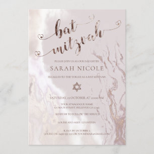 Bat Mitzvah Invitations   Modern & Chic