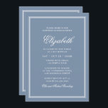 Bat Mitzvah Modern Monogram on Simple Frame Invitation<br><div class="desc">Composed of elegant serif and cursive script typography on frame.

This is designed by Select Party Supplies,  exclusive for Zazzle.

Available here:
http://www.zazzle.com/selectpartysupplies</div>