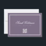 Bat Mitzvah Modern Monogram Simple QR Code RSVP Card<br><div class="desc">Composed of simple straight lined frames with classic cursive script and serif typography. These elements are simple,  timeless,  and classic.. 

This is designed by Select Party Supplies,  exclusive for Zazzle.

Available here:
http://www.zazzle.com/store/selectpartysupplies</div>