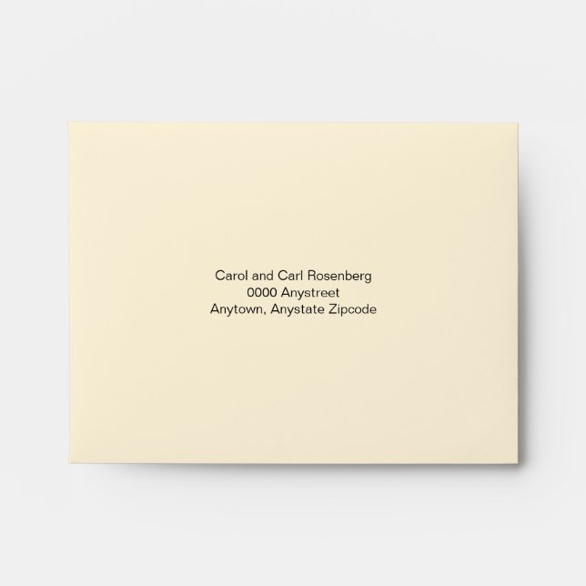 Bat Mitzvah Movie Star Reply Envelope (Front)