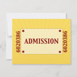 Bat Mitzvah Movie Star RSVP Reply Card Yellow Blue