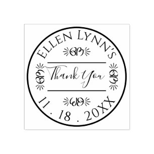 Bat Mitzvah or Bar Mitzvah Logo Personalise Inking Rubber Stamp