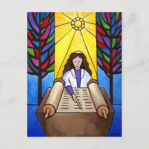 Bat Mitzvah Postcard