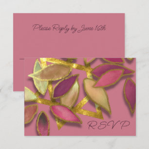 Bat Mitzvah Rose Burgundy Watercolor Petals Star Invitation