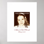 Bat Mitzvah Sign In Party Board poster<br><div class="desc">Bat Mitzvah sign-in party board. Customise with your photo and let your guests write a memory on your special day. Thank you for looking at Happy foods designs!</div>